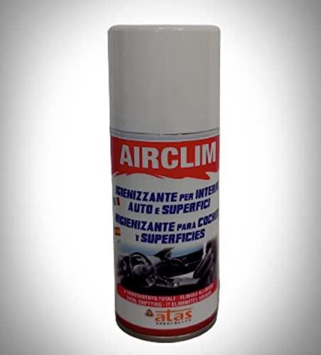 AIRCLIM - Limpiador higienizante para Interior de vehículos por Flujo de Aire. Aroma a Menta