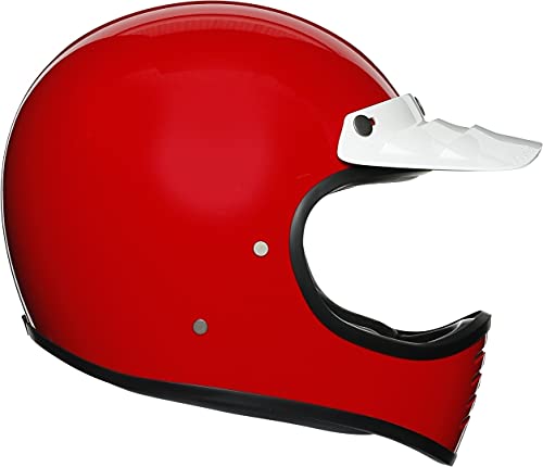 AGV Helm L Casco para Moto, Unisex Adulto, Rojo, XL