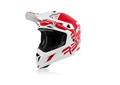 ACERBIS casco X-Pro Banda de Rojo/Blanco XS