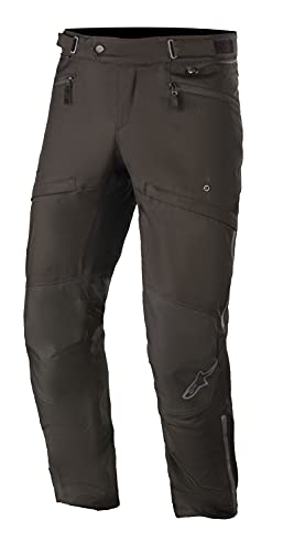 Alpinestars AST-1 V2 Pantalones textiles impermeables para motocicletas (Black,Long L)