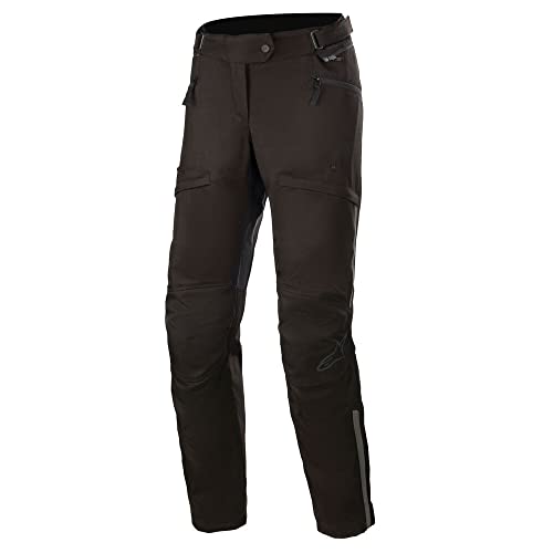 Alpinestars Stella AST-1 V2 Impermeable Motocicleta Damas Pantalones Textiles (Black/Black,L)