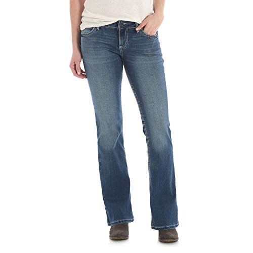 Wrangler Women's Retro Mae Mid- Rise Boot Cut Jeans (5x36)