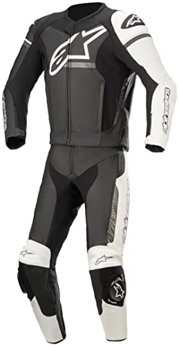 Alpinestars Gp Force Phantom Leather Suit 2 unidades negro/blanco/gris metálico