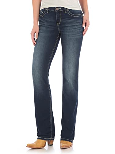 Wrangler Ultimate Riding Q-Baby Boot Cut Jean Jeans, Nr Wash, 5W x 34L para Mujer