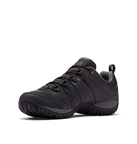 Columbia Woodburn 2 Waterproof (Impermeable) Zapatos de Senderismo Bajos Hombre, Negro (Black x Caramel), 43 EU