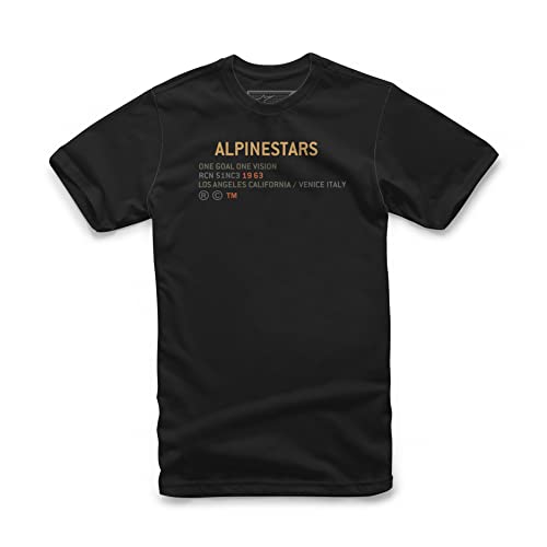 Alpinestars Quest tee Camiseta de Manga Corta, Negro, M Hombres