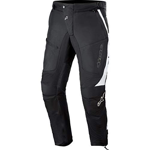 Alpinestars Raider V2 Drystar Pantalones textiles de motocicleta (Black/White,M)