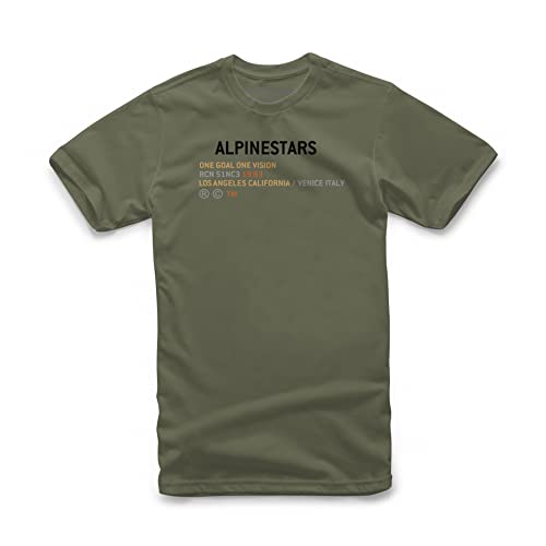 Alpinestars, Quest tee, Camisa Manga Corta, Militar, M, Hombre