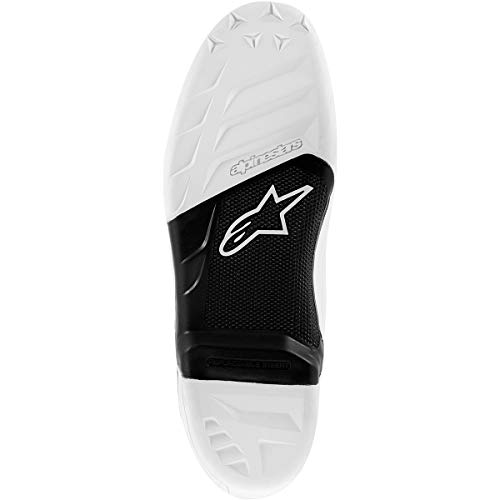 Suelas Tech 7 de Alpinestars, accesorios para botas de motociclismo, para hombre, talla 48,5, color blanco y negro