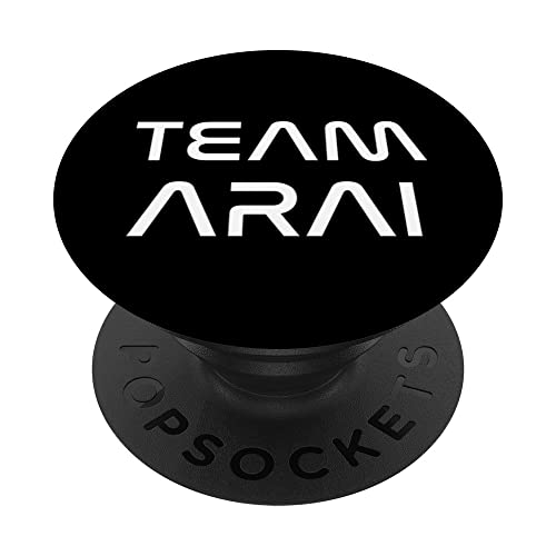 Team Arai Modern Futuristic White Font PopSockets PopGrip Intercambiable