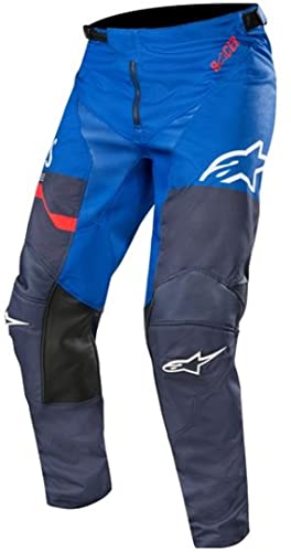 Alpinestars Racer Flagship Pantalones de Motocross (Blue/Red,28)