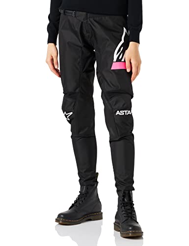 Alpinestars Fluid Stella Motocross Pants(Black/Pink Fluo, 32)