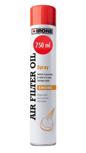 Ipone - Aceite Filtros de Aire de Espuma para Moto Air Filter Oil Spray - 750 ML - Protección Motor - Fácil Aplicación