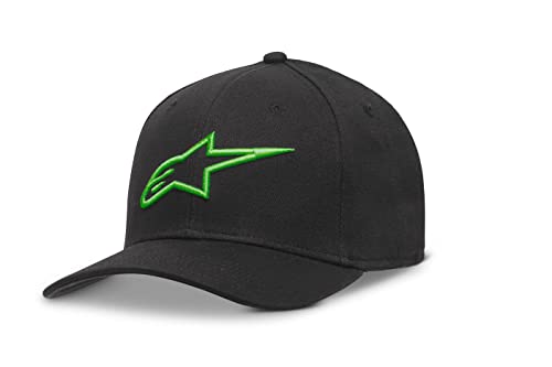 Alpinestars, Ageless Curve Hat Gorra de béisbol Negro/Verde S/M Hombre