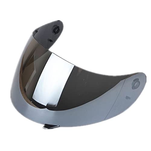 Parabrisas de Casco de Moto, Escudo de Cara Compatible con A-G-V K3 K4 Lente de Ca-SCO de Motocicleta Compatible con A-G-V K3 K4 Cara Completa Moto Helmet Sun Visor (Color : Silver)