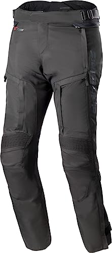 Alpinestars Bogota Pro Drystar 4 Seasons impermeable pantalones textiles de motocicleta (Black,Short L)