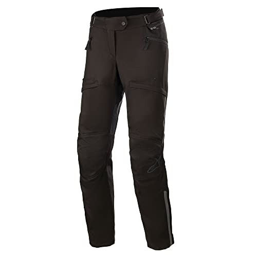Alpinestars Stella AST-1 V2 Impermeable Motocicleta Damas Pantalones Textiles (Black/Black,M)