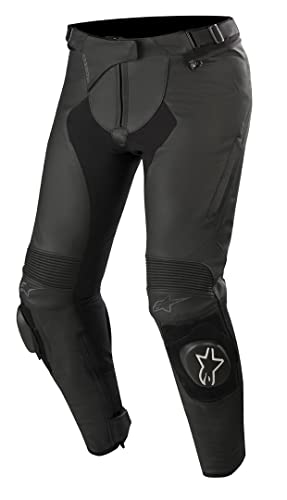 Alpinestars Stella Missile v2 - Pantalones de cuero para mujer, color negro, talla 50
