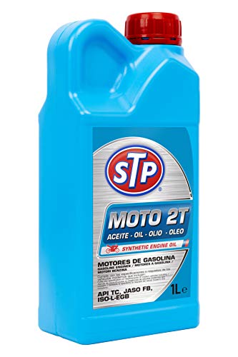 STP MOTO 2T - Aceite para Motores de Gasolina (API TC, JASO FB, ISO-L-EGB) 1 L