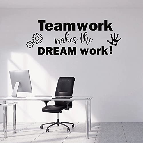 Teamwork Office Wall Decal Teamwork Vinyl Art Removable Wallpaper Poster Office Wall Sticker 9# 20x58cm