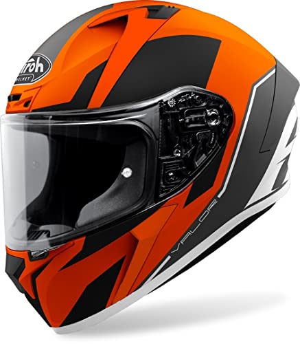 Airoh Valor Wings Orange Matt Cascos Moto, Unisex Adulto, Naranja, XS