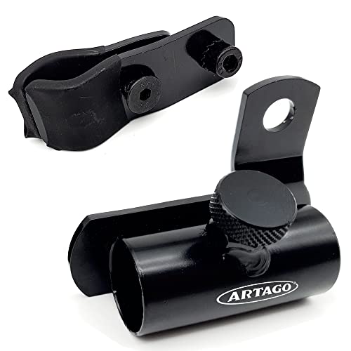 ARTAGO K502 Soporte Metálico Universal para Candados Antirrobo en U fijado a tubos o tornillos, para Bicicleta y Moto