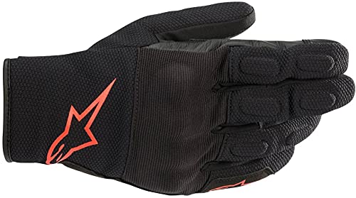 Alpinestars Gloves S MAX Drystar Black/Fluo Red M