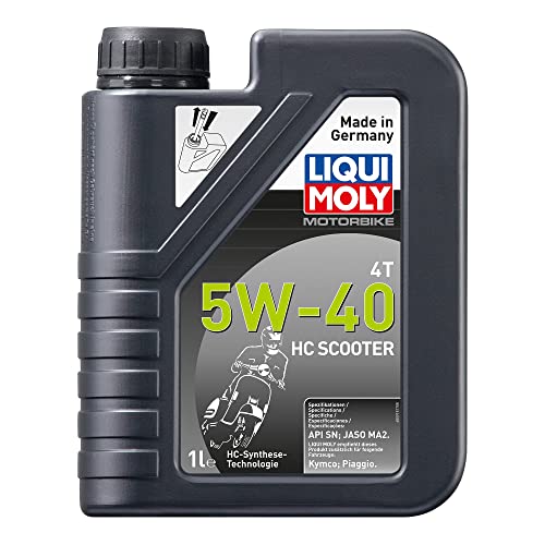 Liqui Moly 20829 - Aceite de Motor, Moto, 4T, 5W-40, HC Scooter, Booklet, 1 L