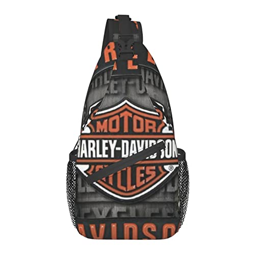 Harley Davidson - Mochila impermeable de nailon ligera para deportes y exteriores, Black, S