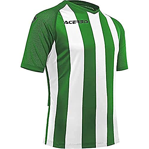 ACERBIS 0910048.371.066 Camiseta, Verde/Blanco, L Hombres