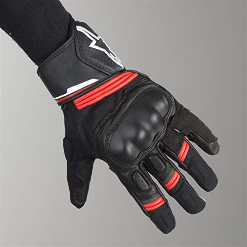 Black/Red Sz 3XL Alpinestars Booster Leather Motorcycle Glove