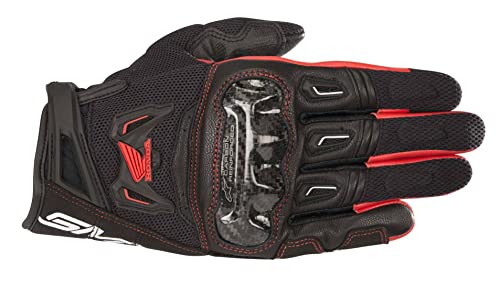 Alpinestars - Guantes de Moto SMX-2 Air Carbon V2 Glove Black Red - M