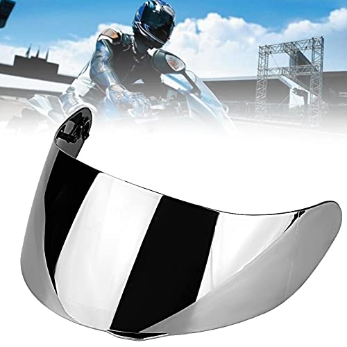 Visor de lente de casco, visor de lente de motocicleta de material de PC para AGV K3 SV para AGV K5-S(plata)