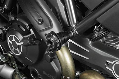 Ducati Scrambler 800 - Kit Topes 'Warrior' (D-0201) - Protectores Deslizadores Diábolos Contrapesos de Aluminio - Tornillería Incluido - Accesorios De Pretto Moto (DPM Race) - 100% Made in Italy