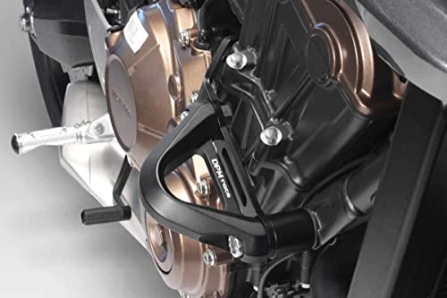 CB650R 2019/23 - Kit Protector de Motor (R-0822B) - Deslizadores Barra Antichoque de Aluminio - Tornillería Incluido - Accesorios De Pretto Moto (DPM Race) - 100% Made in Italy