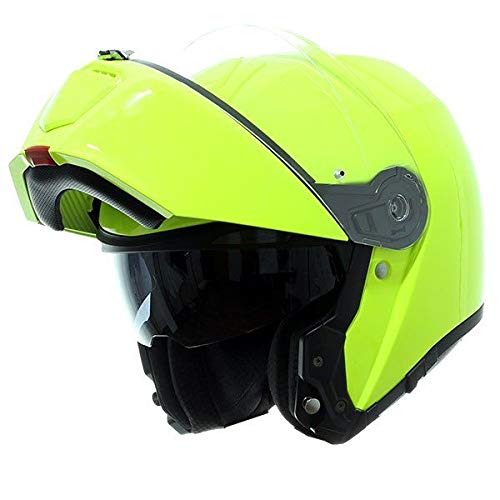HJC Helmets, Casco modular de moto, RPHA90S, verde fluo, XL