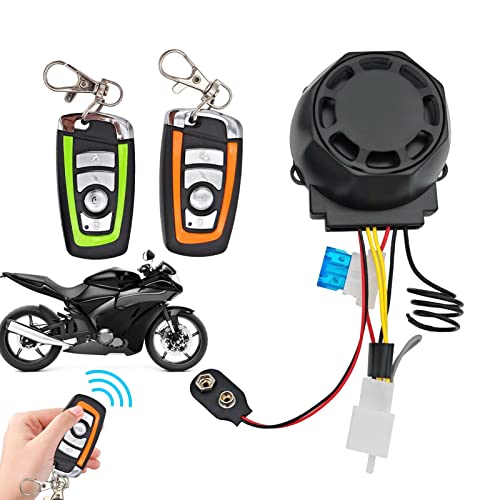 Suphyee Alarma antirrobo para Bicicletas,Sistema de Seguridad de Alarma inalámbrica antirrobo - Accesorio con Mando a Distancia para Motos, Patinetes Eléctricos y Bicicletas Eléctricas