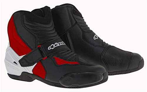 Alpinestars botas moto smx-1 R, negro/blanco/rojo, talla 40