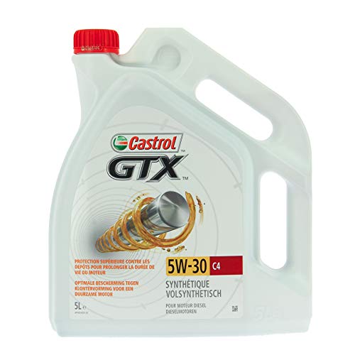 Castrol 055075 - Aceite para motor GTX 5 W 30 C4, 5 L