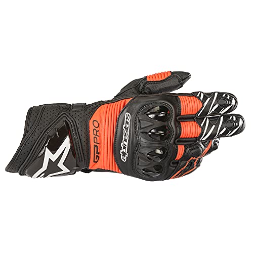 Alpinestars GP Pro Rs3 Gloves (Black/Red Fluo, 2XL)