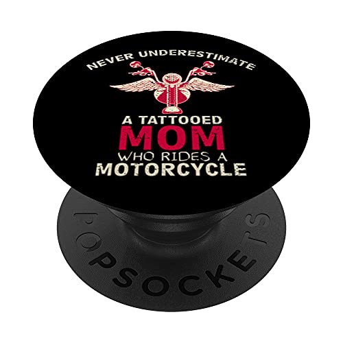 Día De La Madre Motera Biker Motociclista Moto Motocicleta PopSockets PopGrip Intercambiable