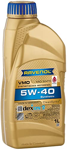 RAVENOL Vmo SAE 5W-40/5W40 Totalmente Sintético Aceite de Motor, Acea C3-1 Liter