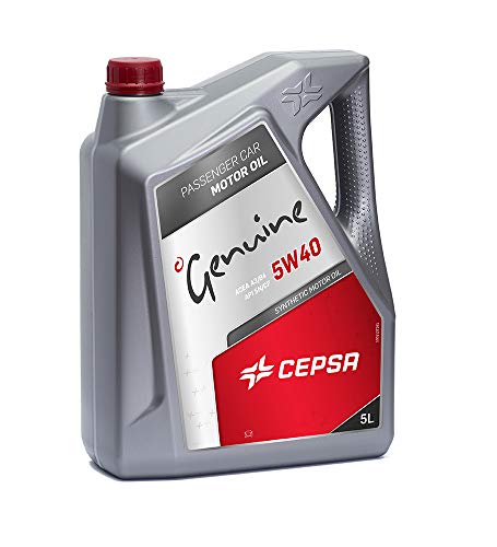 CEPSA Genuine 5W40 Synthetic (5L) Lubricante sintético para vehículos Gasolina y diésel
