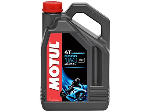 Motul 3000 4T 10W40 - Aceite mineral para motor (4 litros)