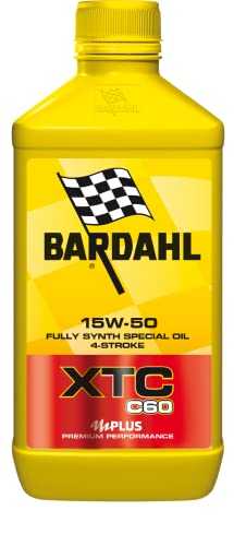 Bardahl Aceite para moto XTC C60 15W-50 sintético de 4 tiempos, 1 litro – 324140 (6)
