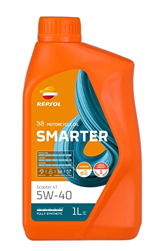 REPSOL aceite lubricante sintético para scooter SMARTER SCOOTER 4T 5W-40 1L