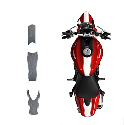 Vulturbike Kit Adhesivos Replica Monster 1100 Evo - Ducati Monster 696/796/1100 (Titanio Cepillado)