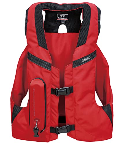 Genérico para Moto Chaleco Airbag HIT-AIR MLV2-C Rojo (Talla S: Desde 1,50 a 1,65m altura)
