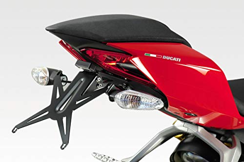Ducati Panigale V2 2012/18 - Kit Soporte de Matrícula (D-0230) - Ajustable Placa Portamatrículas - Tornillería Incluida - Accesorios De Pretto Moto (DPM Race) - 100% Made in Italy
