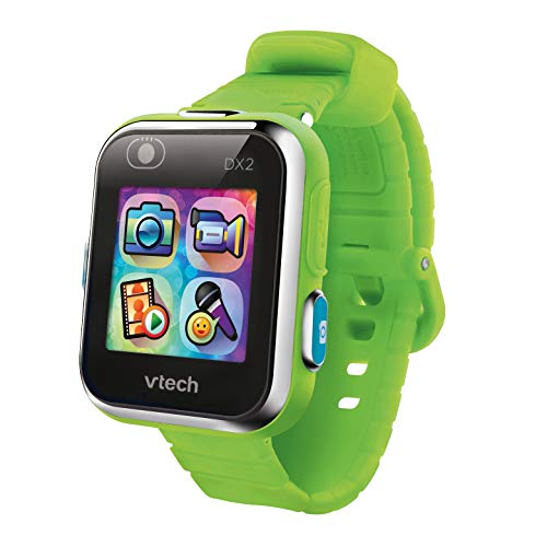VTech - Kidizoom Smart Watch DX2, Reloj inteligente para niños, doble cámara de fotos, vídeos, juegos, color Verde, Versión ESP (80-193887)